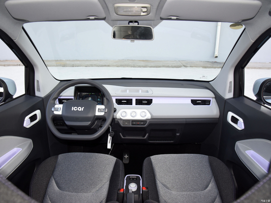 Chery QQ Ice Cream EV Μίνι Ηλεκτρικό Αυτοκίνητο 3 πόρτες 4 θέσεις Μέγιστη ταχύτητα 100 KM/h για ενήλικες